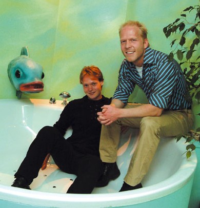 Mick Rijnders en Danny Rook in de nieuwe (W)onderwatersuite