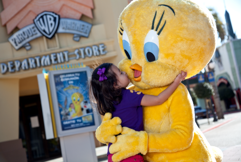 Een kusje Tweety in Parque Warner Madrid