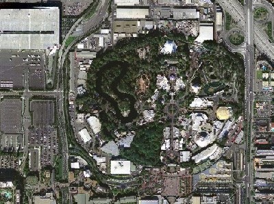 Luchtfoto Disneyland Anaheim