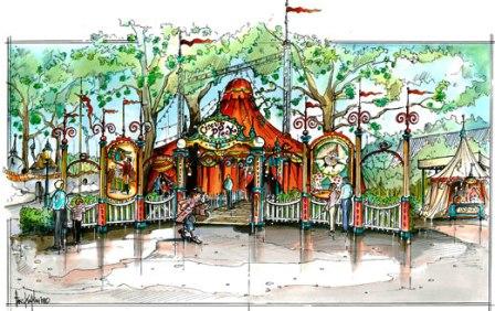 Nostalgische tent van Circus Pieck