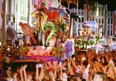 Mardi Gras-parade in Universal Studios Orlando