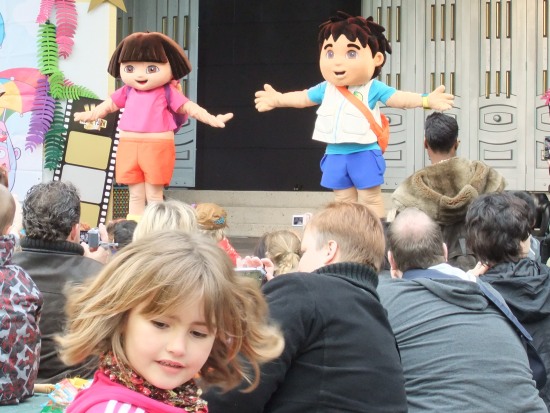 Dora & Diego Fandag in Movie Park Germany - Foto: Parkplanet