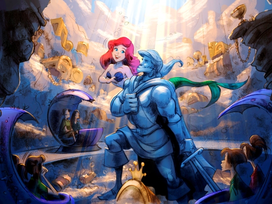 Under the Sea - Journey of the Little Mermaid - Illustratie: (c) Disney