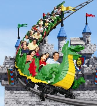 Achtbaan The Dragon in Legoland Malaysia
