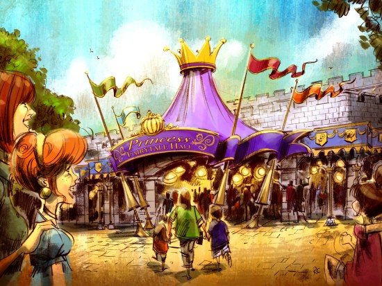 Princess Fairytale Hall in New Fantasyland - Illustratie: (c) Disney