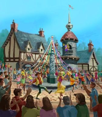 Fantasy Faire in Disneyland - Artist impression: (c) Disney