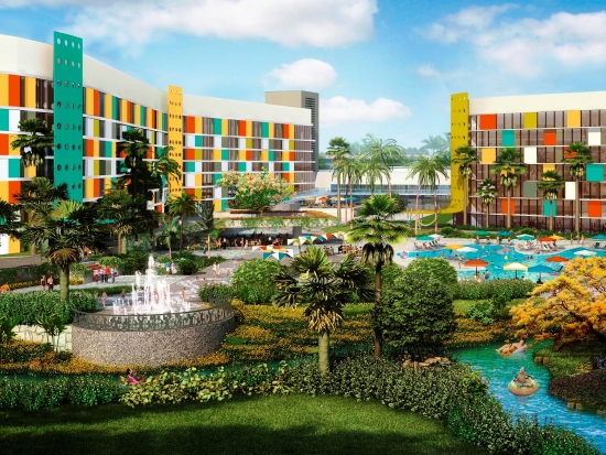 Zo gaat het nieuwe Cabana Bay Beach Resort Transformers The Ride 3D in Universal Florida eruit zien
