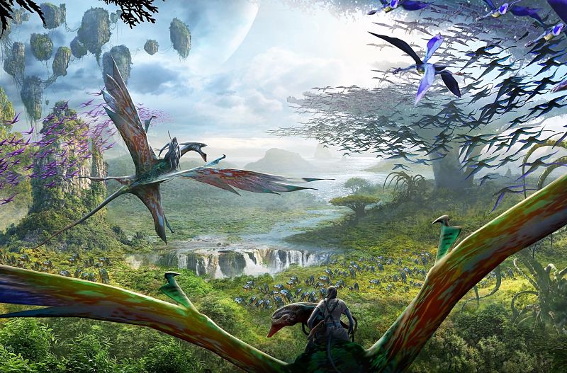 Een vlucht op een Banshee in Avatar Land in Disney's Animal Kingdom - Beeld: (c) Disney