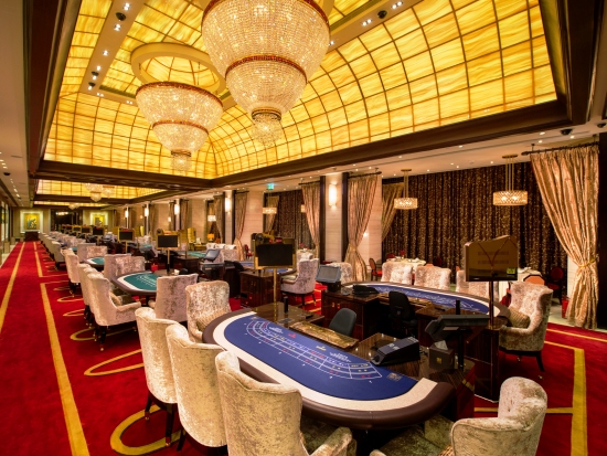 Een luxe casino in City of Dreams in Macau, een project van Melco Crown Entertainment