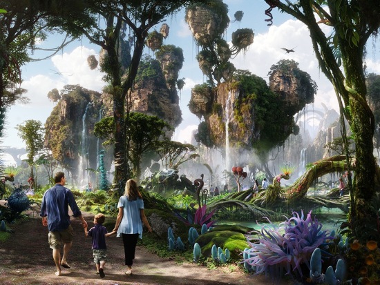 Artist impression van Avatar Land in Disney's Animal Kingdom - Beeld: (c) Disney