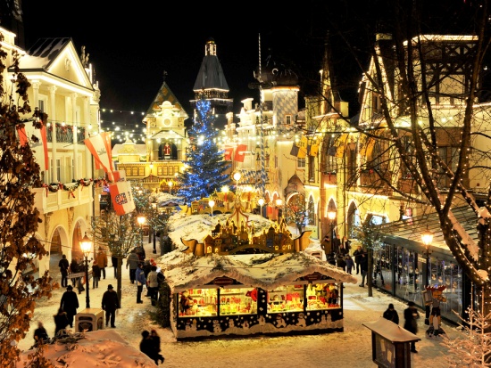 Winter in Europa-Park, met onder meer een typisch Duitse Weihnachtsmarkt