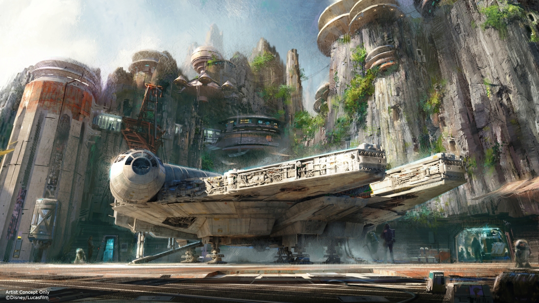 Star Wars Land - Artist impression: (c) Disney / Lucasfilm