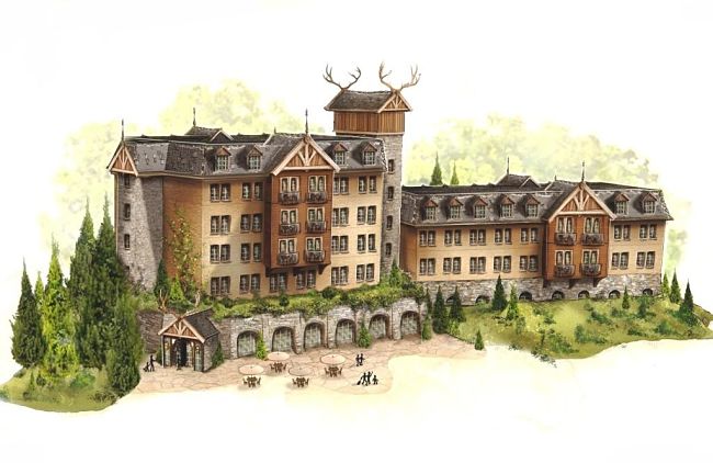 Het hotel van vakantiepark Loonsche Land van de Efteling