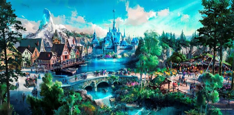 Arendelle uit Frozen in Hong Kong Disneyland - Beeld: © Disney