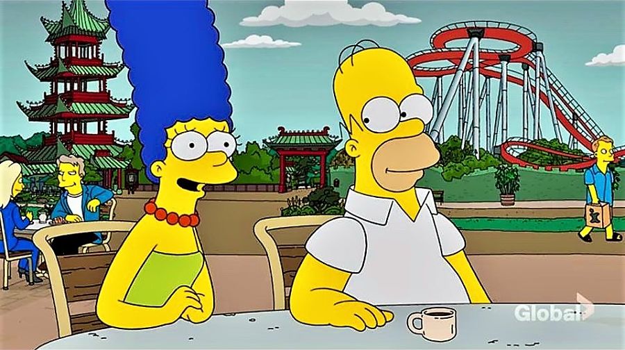 The Simpsons in Tivoli - Screenshot Global TV