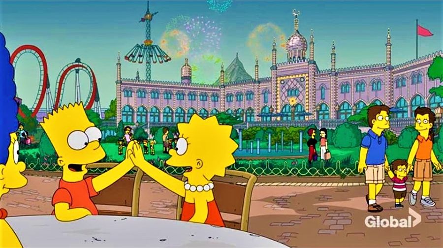 The Simpsons in Tivoli - Screenshot Global TV