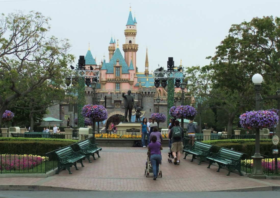 Het kasteel van Disneyland in Californië - Foto: © Adri van Esch