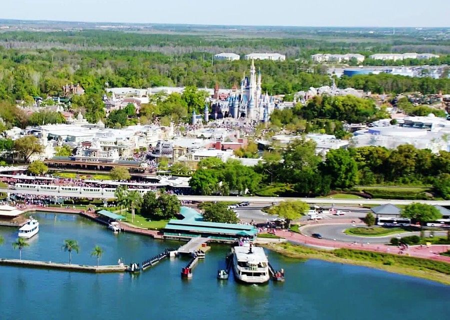 Het Magic Kingdom in Walt Disney World vanuit de lucht - Foto: © Disney