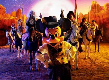 Buffalo Bill's Wild West Show in Disney Village, met Mickey Mouse - Foto: © Disney Buffalo Bill's Wild West Show in Disney Village, met Mickey Mouse - Foto: © Disney
